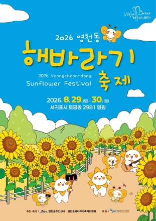 “노란 물결 장관”…제주 영천동 해바라기축제, 이번 주말 활짝
